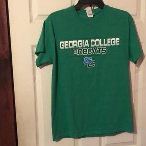 Georgia College Bobcats Green T-Shirt Mens Medium M